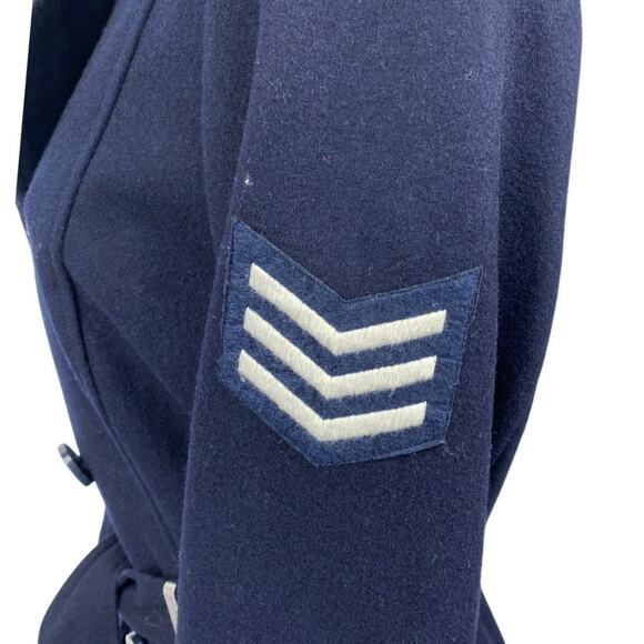 NEW Tommy Hilfiger Women’s Blue US Air Force Military Trench Coat Jacket Size S - Picture 7 of 10